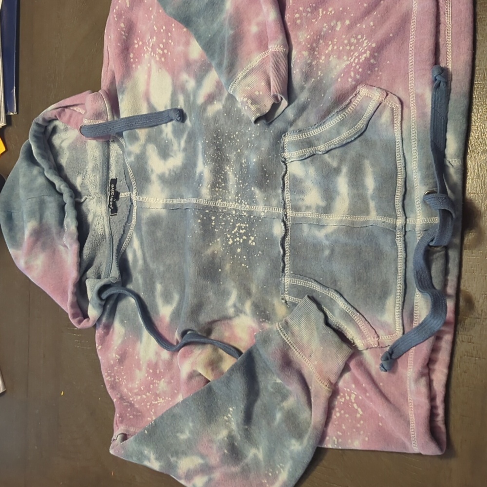 Ocean Drive Sky Blue Tie-Dye Sweatshirt